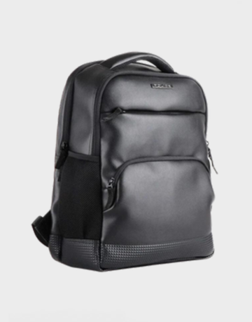 Branded Leather Backpack