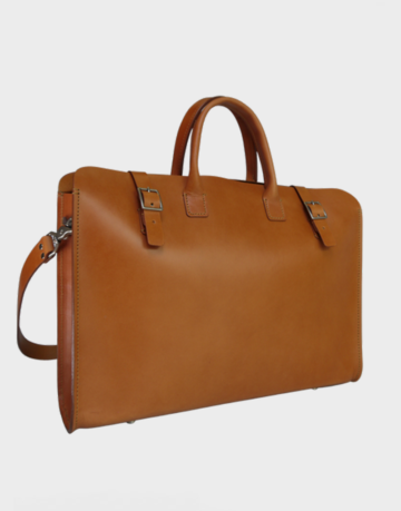 Leather Slim Laptop Bag